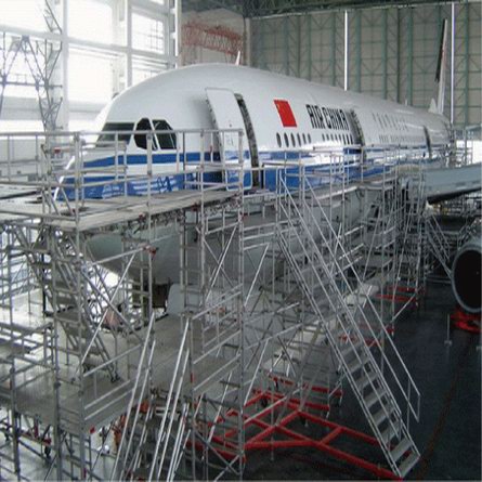 De aluminio del Andamio para el Mantenimiento de Aeronaves